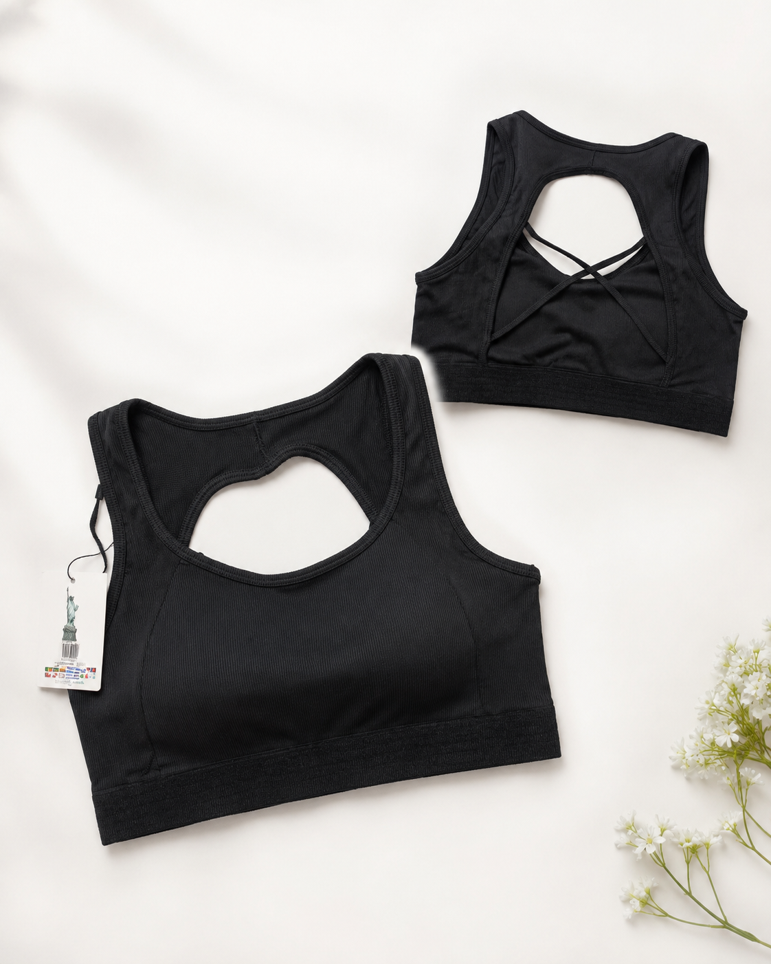 Sport Criss-Cross Back Bra – Vellure (view 9)