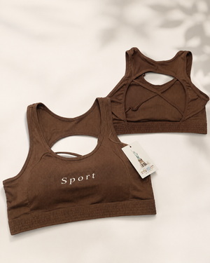 Sport Criss-Cross Back Bra – Vellure (view 12)