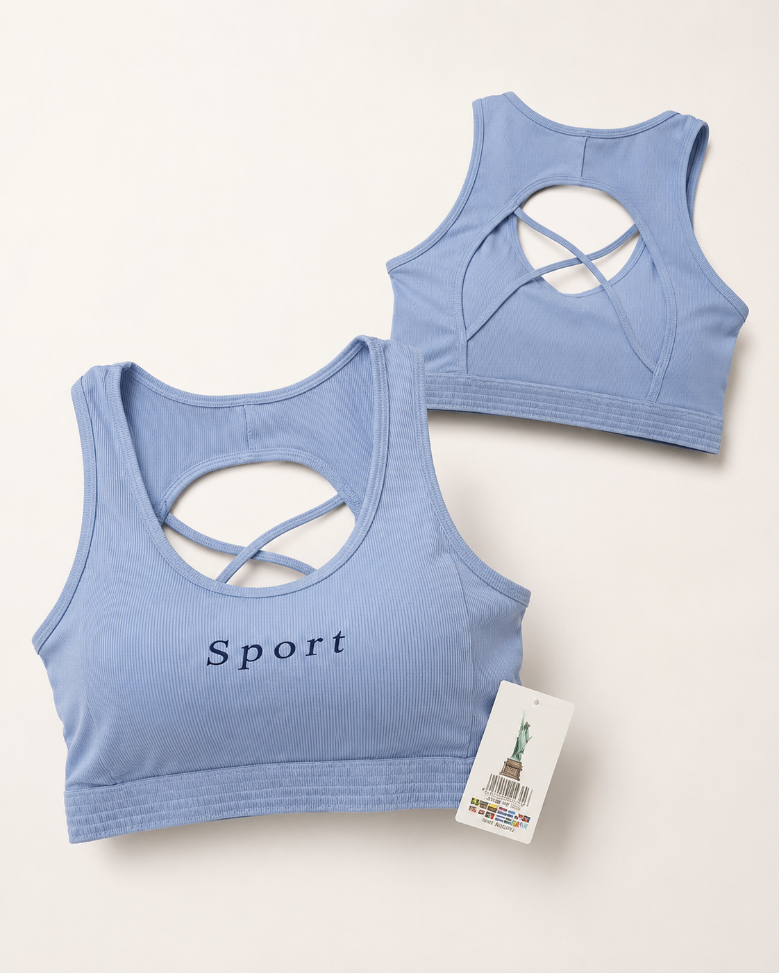 Sport Criss-Cross Back Bra – Vellure (view 6)
