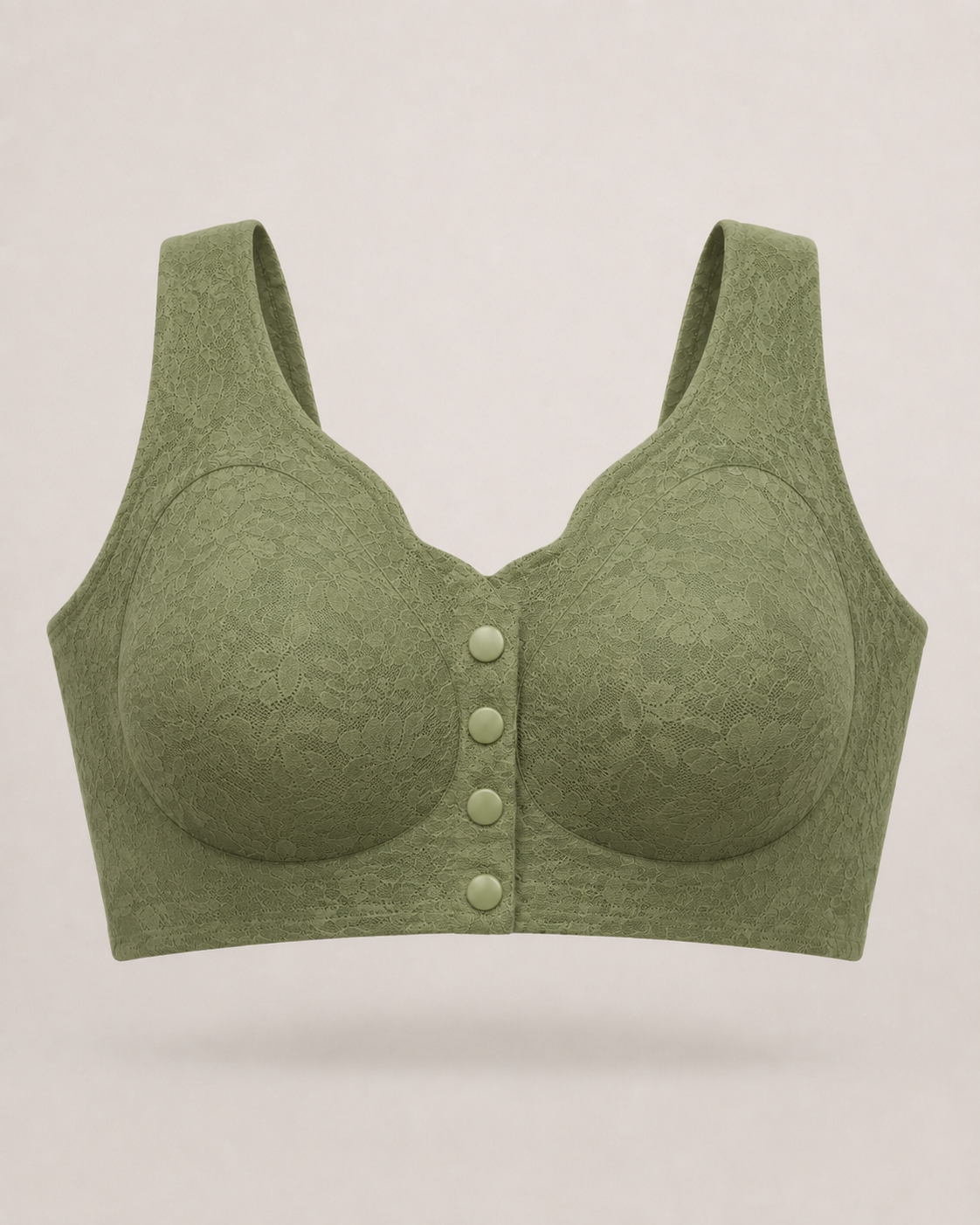Front Button Wireless Comfort Bra – Vellure (view 3)