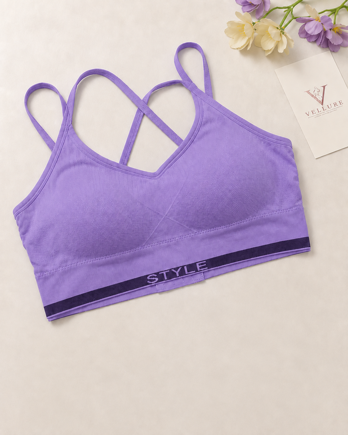 Seamless Double Strap Bralette – Vellure (view 10)