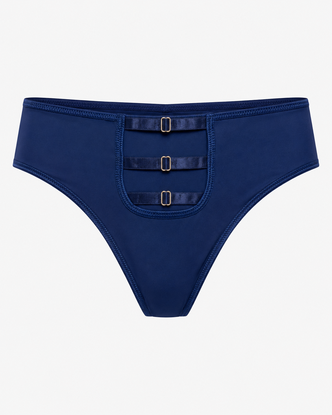 Three-Strap Buckle Thong Panty – Vellure