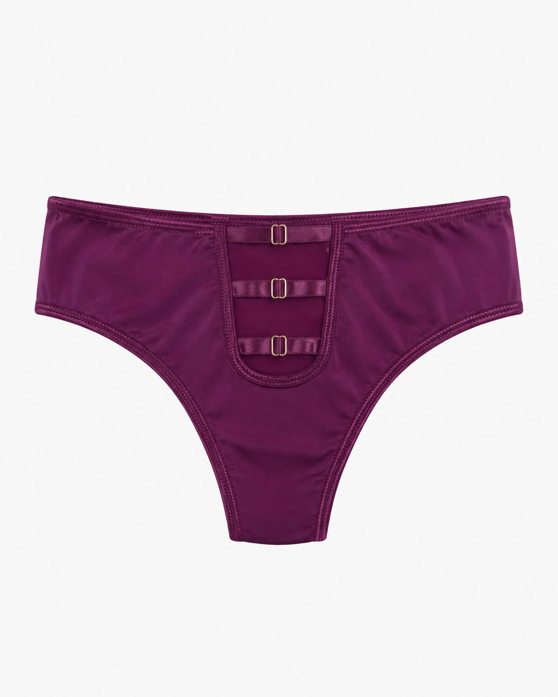 Three-Strap Buckle Thong Panty – Vellure (view 4)