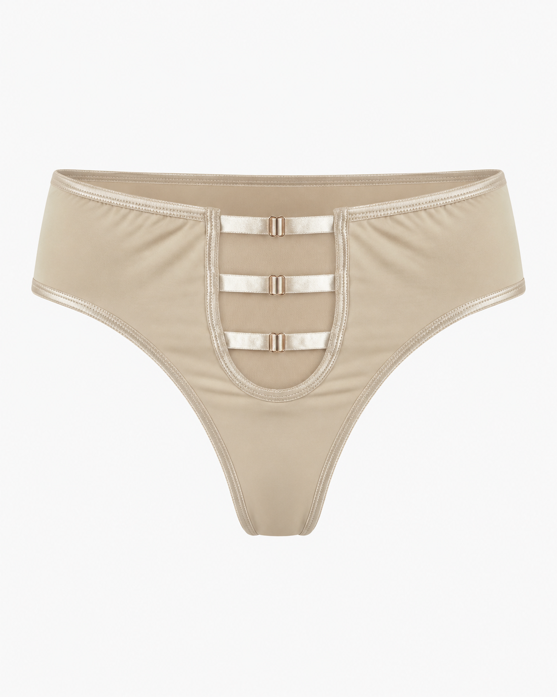 Three-Strap Buckle Thong Panty – Vellure (view 5)