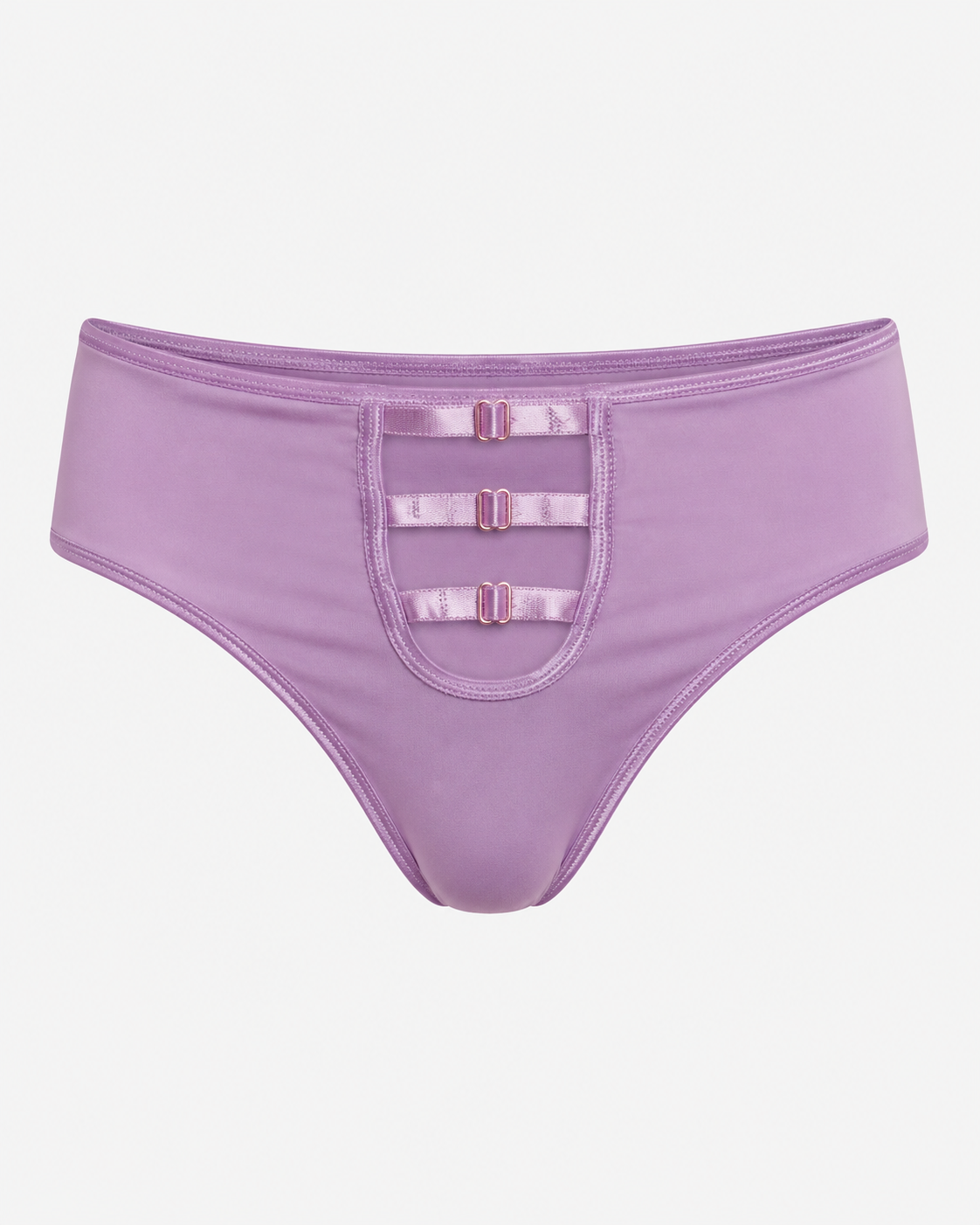 Three-Strap Buckle Thong Panty – Vellure (view 3)