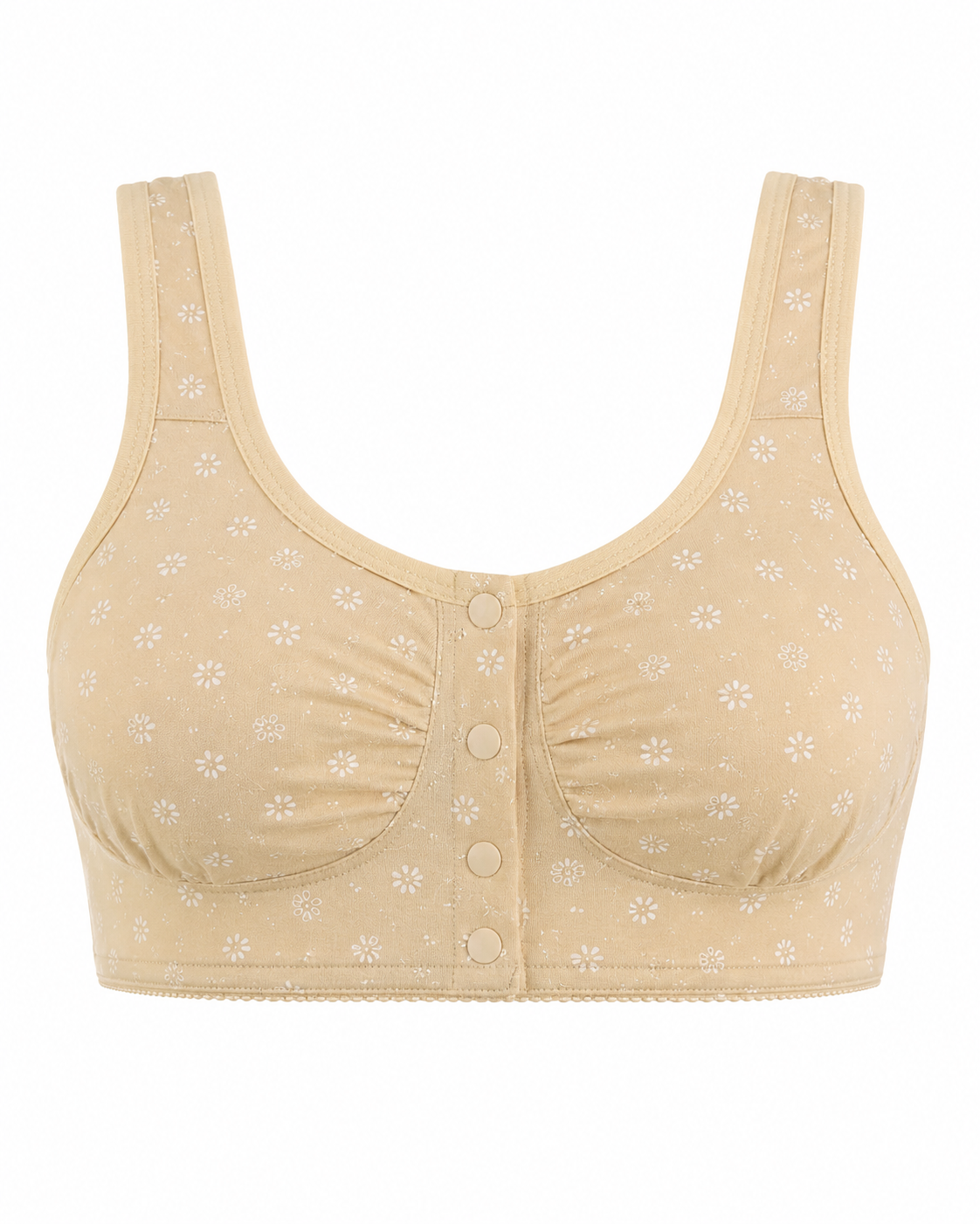 Daisy Print Front-Button Bra – Vellure