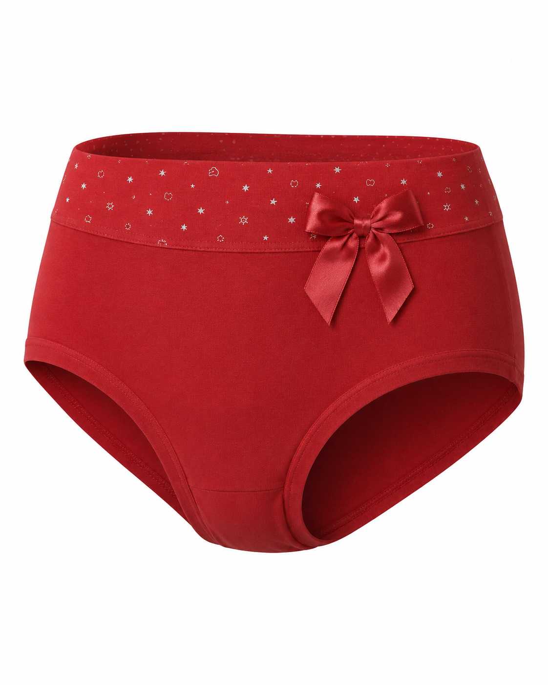 Star Print Bow Cotton Brief – Vellure