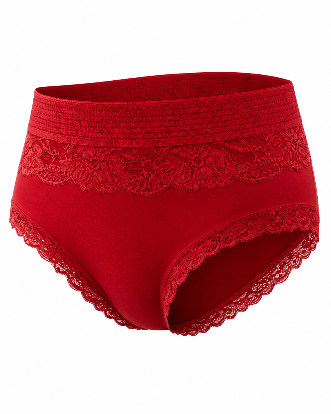 Floral Lace High-Waist Full Brief – Vellure (view 2)