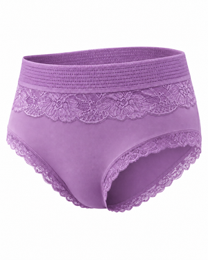 Floral Lace High-Waist Full Brief – Vellure (view 4)