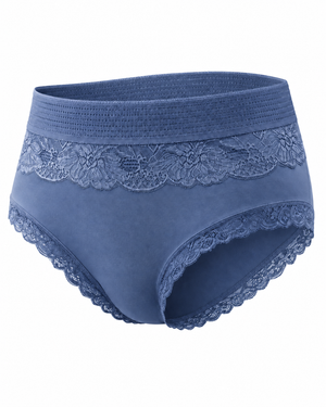 Floral Lace High-Waist Full Brief – Vellure