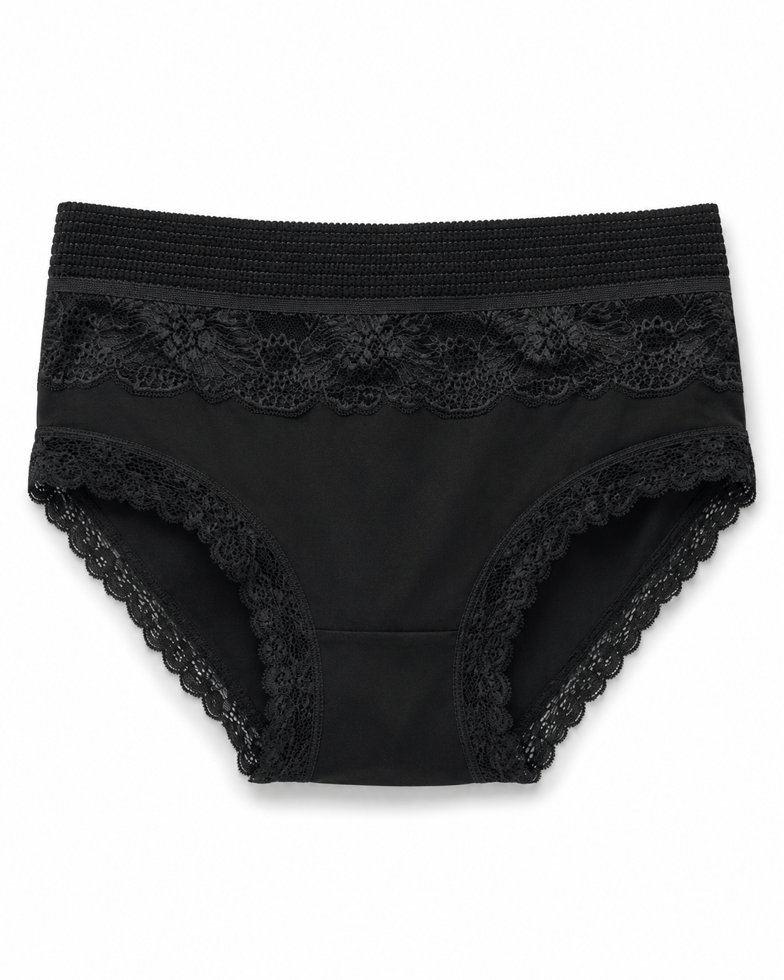 Floral Lace High-Waist Full Brief – Vellure (view 5)