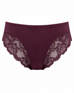 Floral Lace Side-Panel Bikini Brief – Vellure