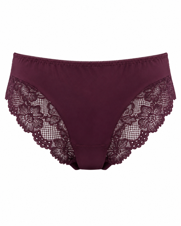 Floral Lace Side-Panel Bikini Brief – Vellure