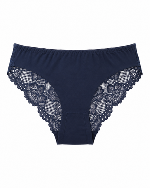 Floral Lace Side-Panel Bikini Brief – Vellure (view 4)