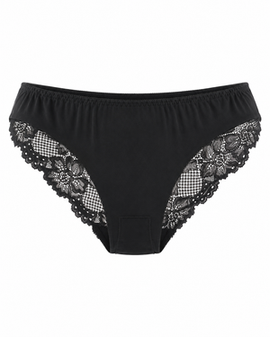 Floral Lace Side-Panel Bikini Brief – Vellure (view 3)
