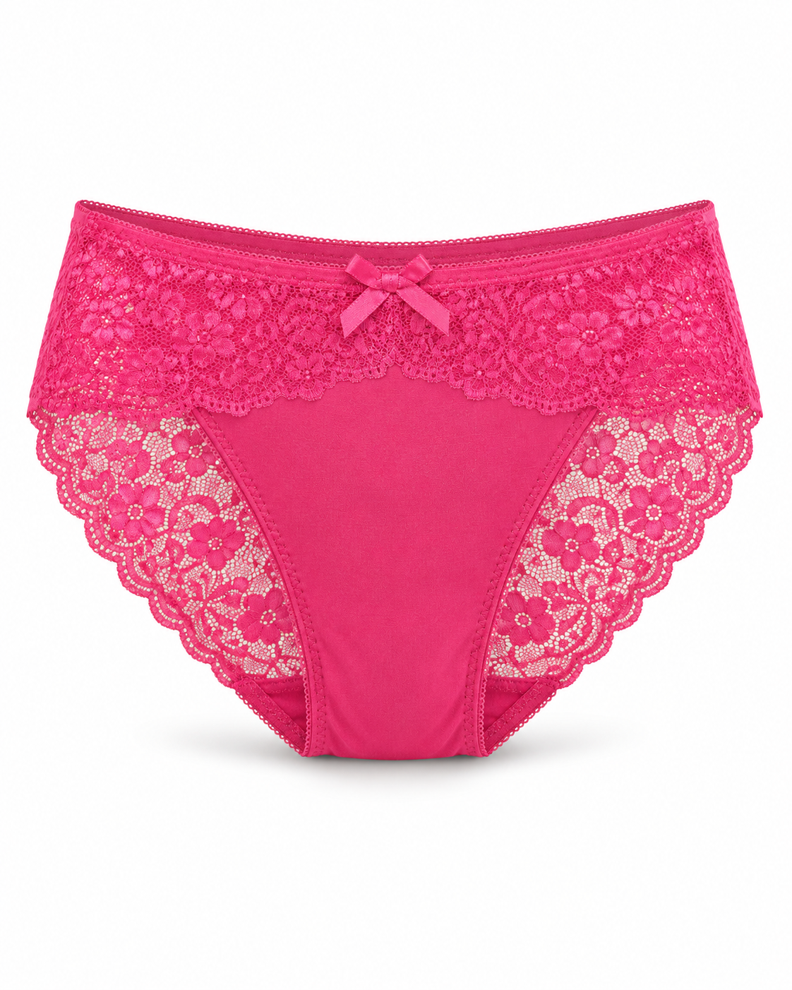 Wide Lace Bow-Front Bikini Brief – Vellure