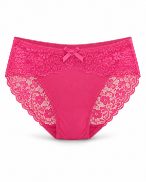 Wide Lace Bow-Front Bikini Brief – Vellure
