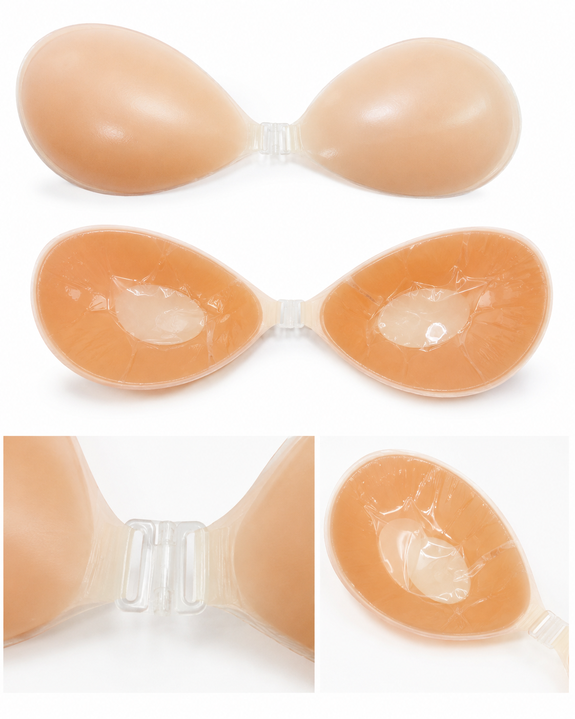 Silicone Adhesive Backless Push-Up Bra – Vellure (view 2)