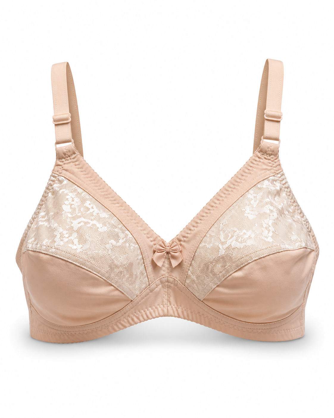 Lace Full Coverage Cotton Net Bra – Vellure (view 2)