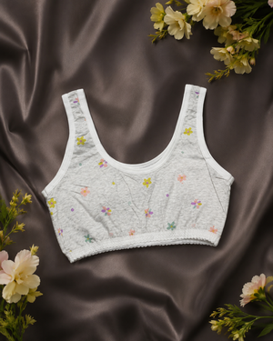 Flower Printed Teenage Girls Students Bra – Kids Underwear (10 to 14 Years) – Vellure (view 10)