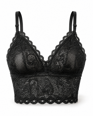 Scalloped Lace Bralette & Panty Set – Vellure (view 6)