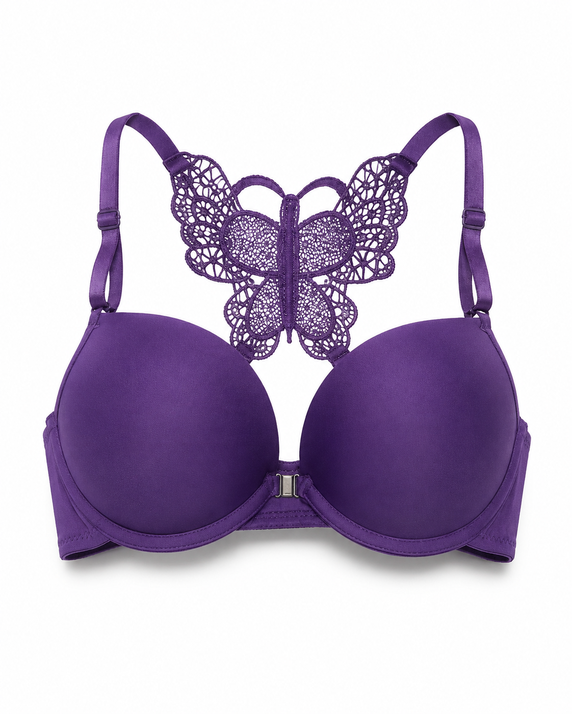 Butterfly Lace Padded Push-Up Bra & Panty Set – Vellure (view 9)
