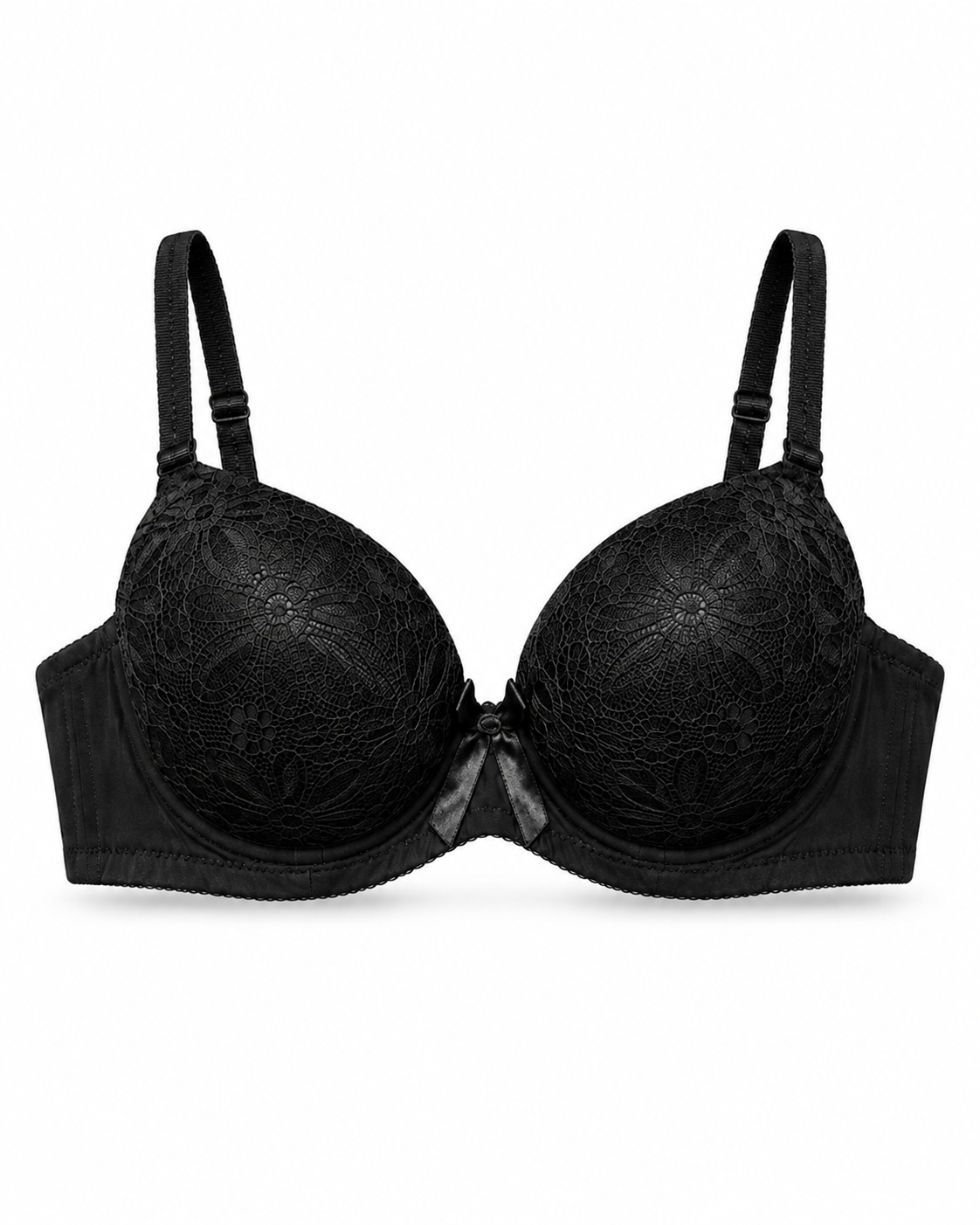 Floral Lace Underwire Bra & Panty Set – Vellure (view 9)