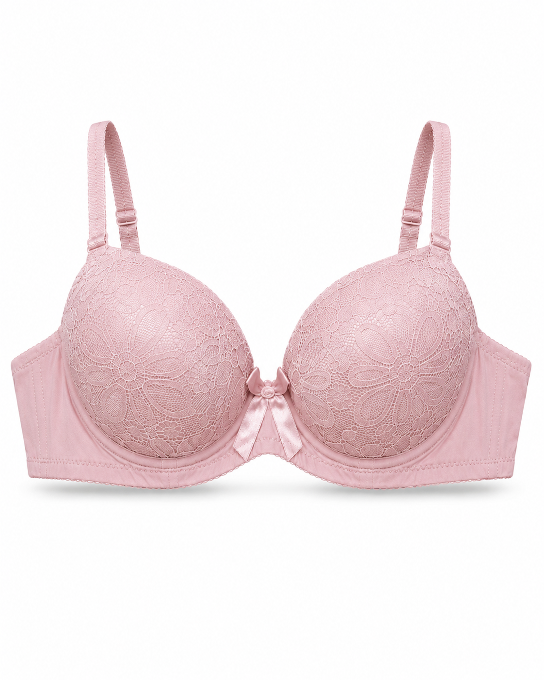 Floral Lace Underwire Bra & Panty Set – Vellure (view 3)