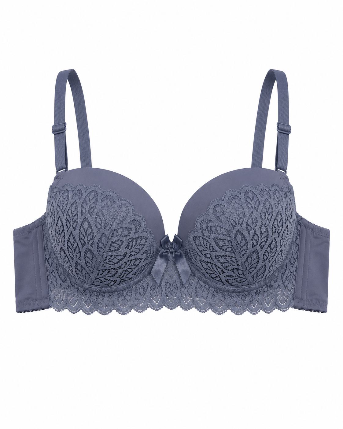 Scalloped Lace Underwire Bra & Panty Set – Vellure (view 5)