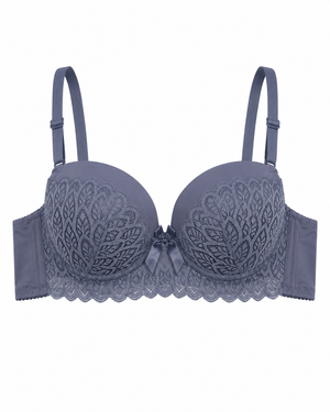 Scalloped Lace Underwire Bra & Panty Set – Vellure (view 5)