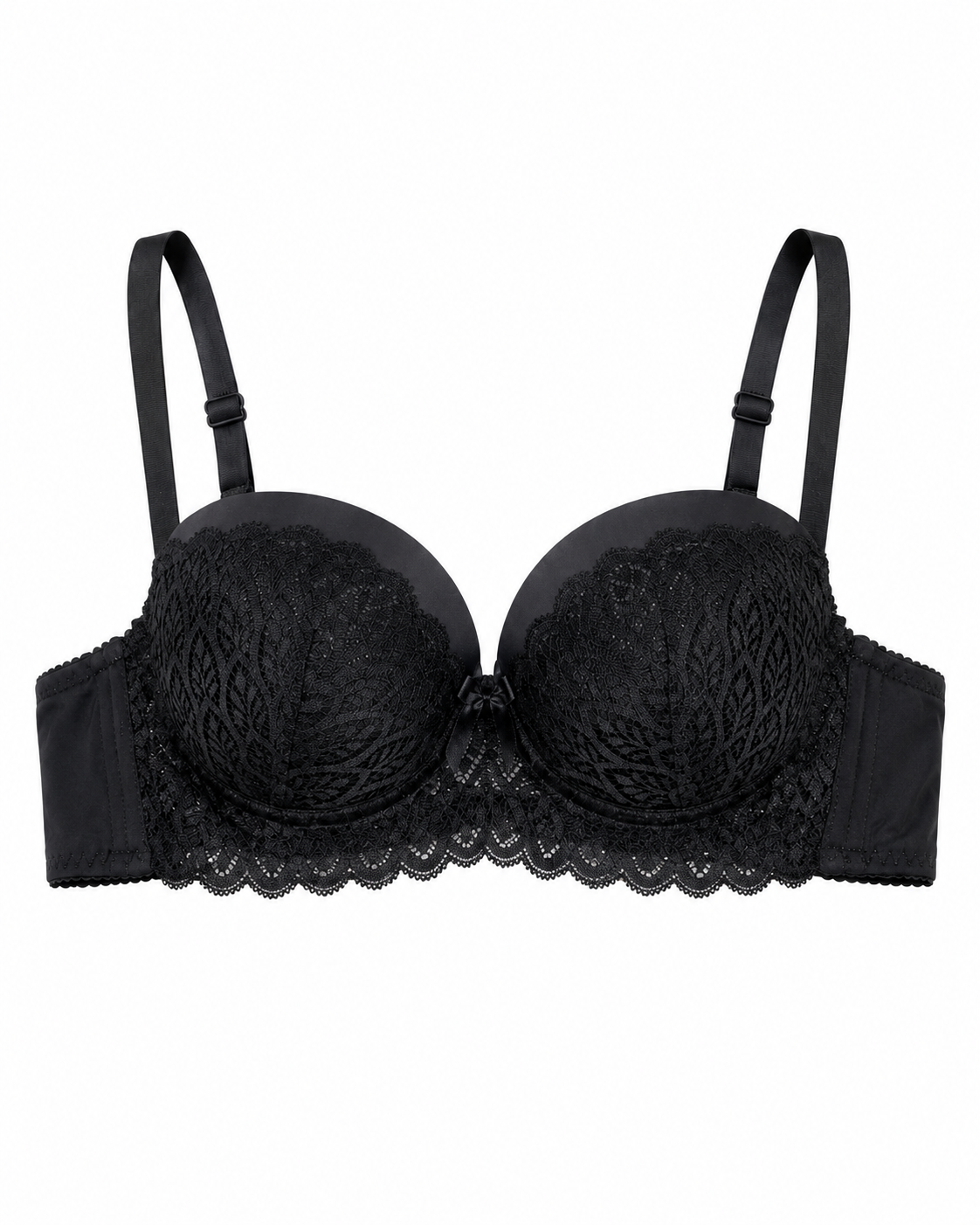 Scalloped Lace Underwire Bra & Panty Set – Vellure (view 7)