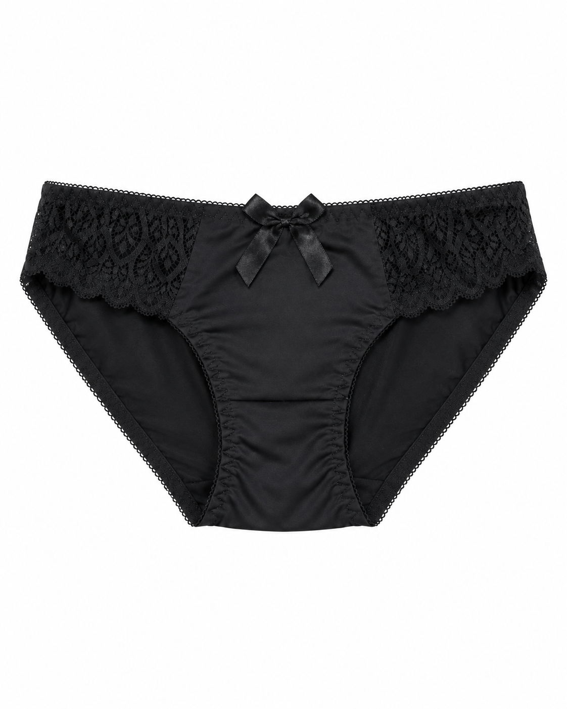 Scalloped Lace Underwire Bra & Panty Set – Vellure (view 8)