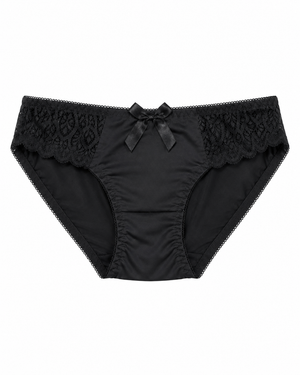 Scalloped Lace Underwire Bra & Panty Set – Vellure (view 8)