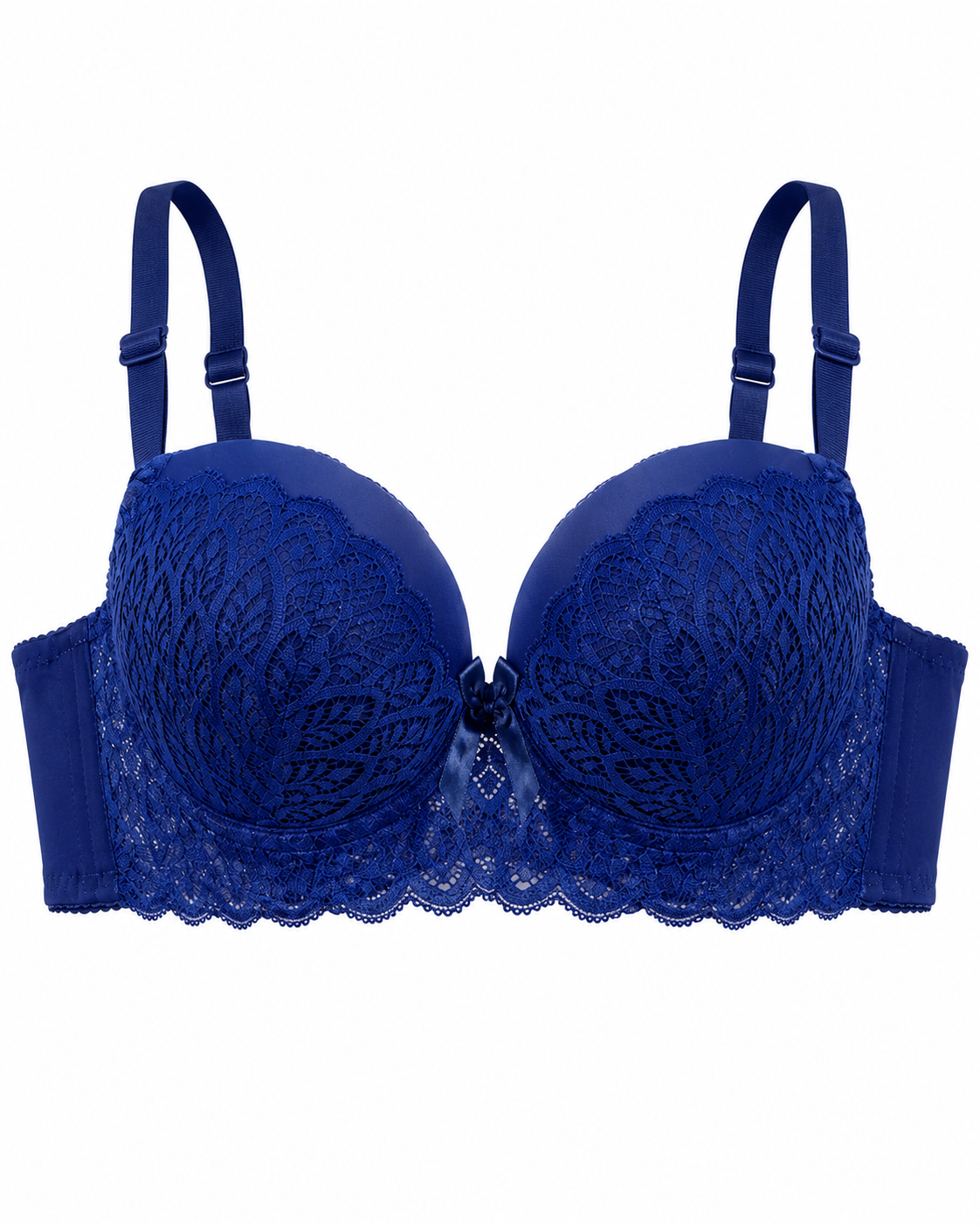 Scalloped Lace Underwire Bra & Panty Set – Vellure (view 9)