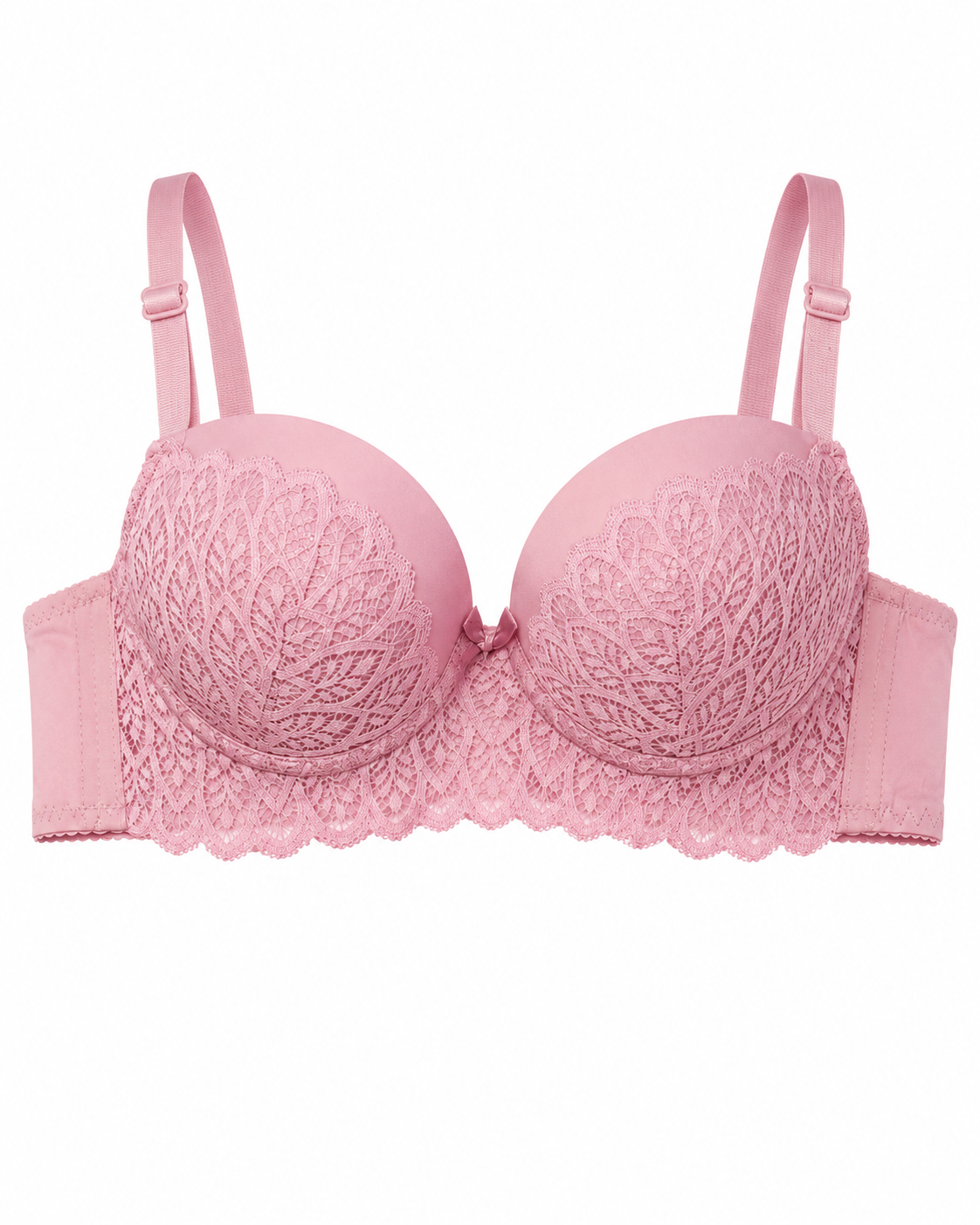 Scalloped Lace Underwire Bra & Panty Set – Vellure (view 3)