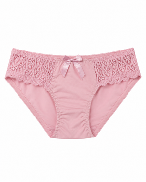 Scalloped Lace Underwire Bra & Panty Set – Vellure (view 4)