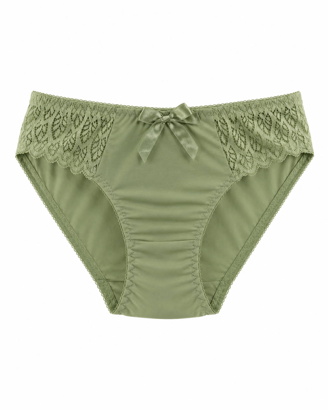 Scalloped Lace Underwire Bra & Panty Set – Vellure (view 13)