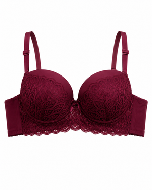 Scalloped Lace Underwire Bra & Panty Set – Vellure