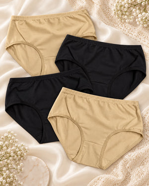 Everyday basic panty – Skin and Black
