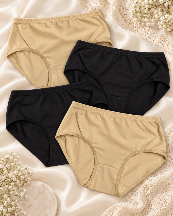 Everyday basic panty – Skin and Black
