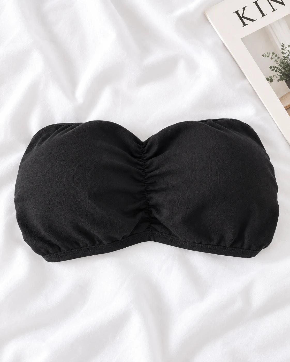 Strapless tube bra – Black