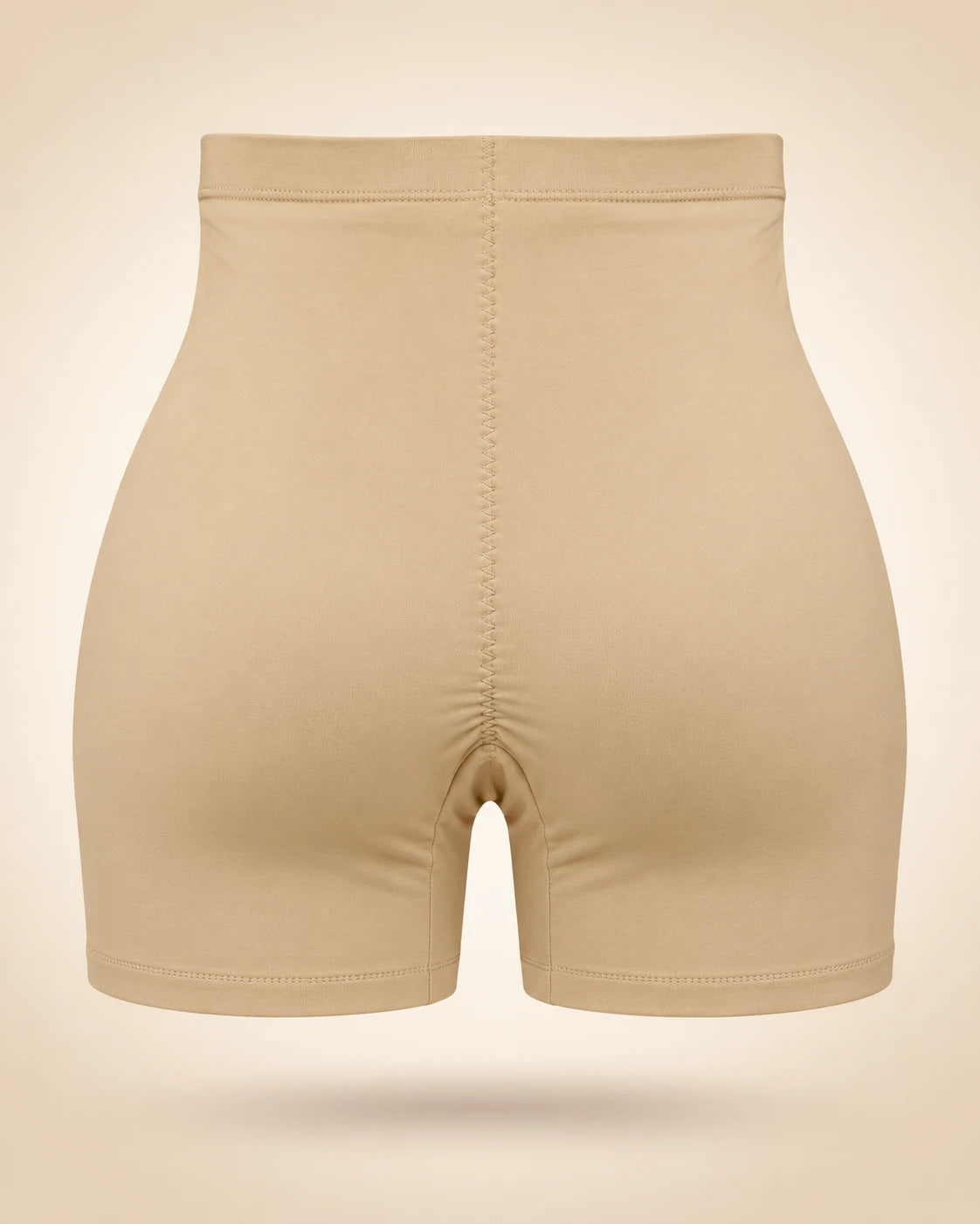 Skin hook-front shaper shorts, back view
