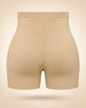 Skin hook-front shaper shorts, back view