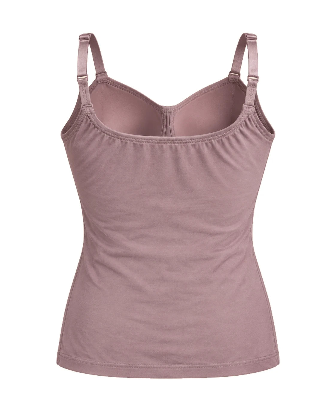 Padded camisole in Mauve, back