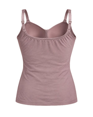Padded camisole in Mauve, back