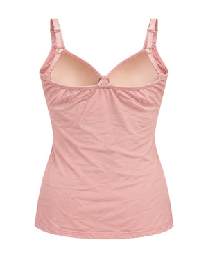 Padded camisole in Tea Pink, back